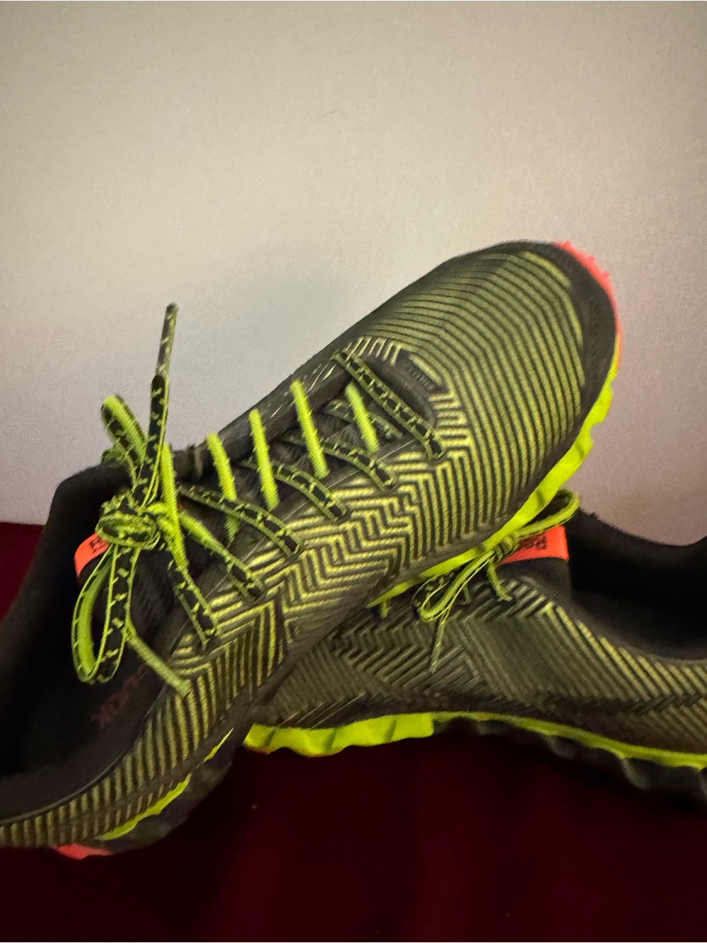 Reebok Zigmaze Lime Running Sneaker Men 9 Athletic Marathon Neon Zigtech EUC - Picture 2 of 16